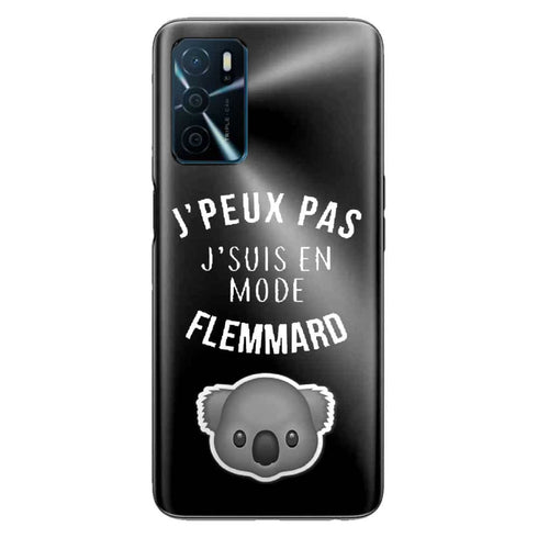 Coque de smartphone Oppo A16 Je peux pas je suis flemard