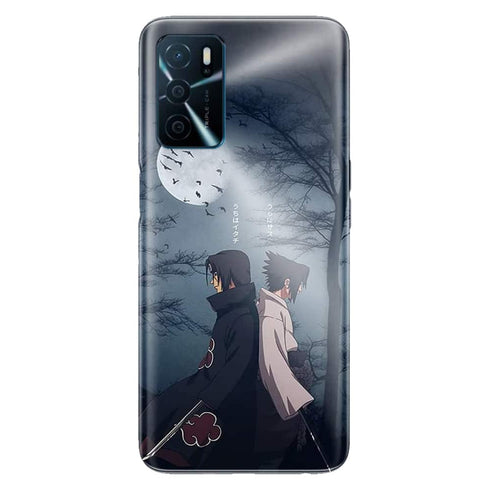 Coque Oppo A16 Itachi and Sasuke Uchiha Naruto Anime Akatsuki Japanese Manga