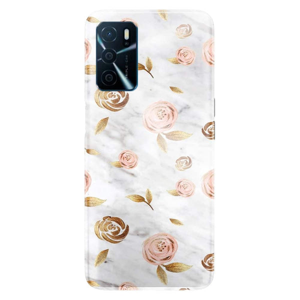 Coque Oppo A16 Marbre rose dor