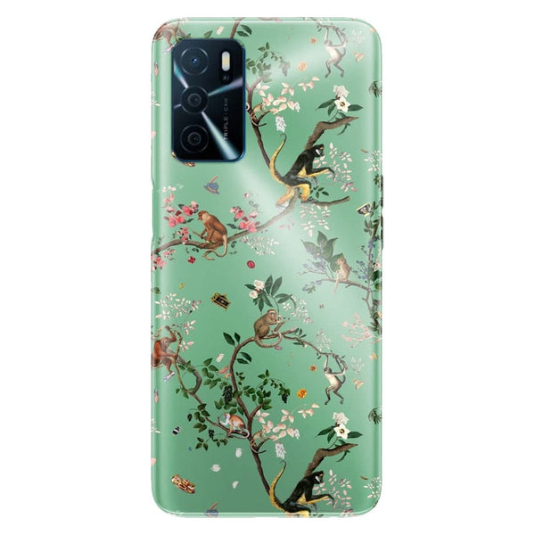 Coque Oppo A16 Monde des singes vert