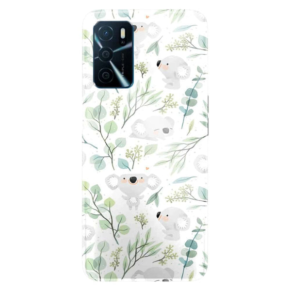 Coque Oppo A16 Motif Koala et Eucalyptus