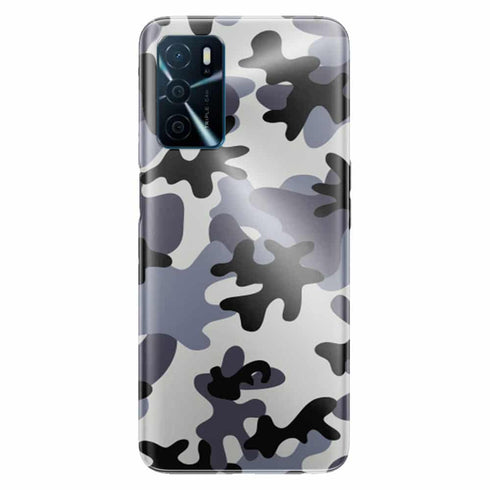 Coque Oppo A16 Motif de camouflage noir