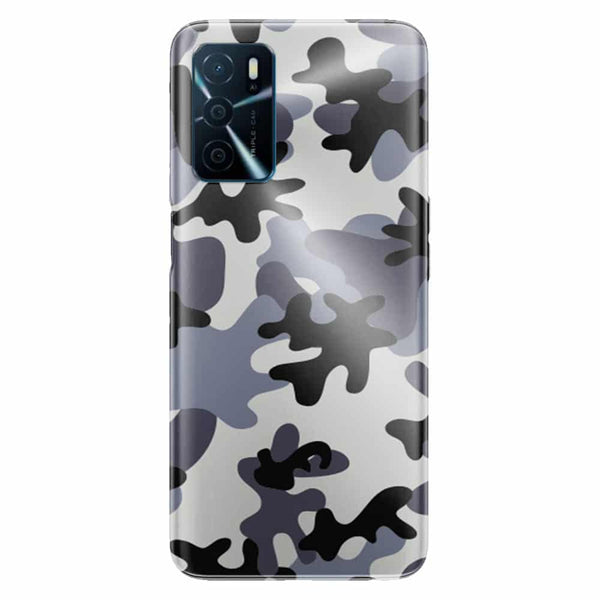 Coque Oppo A16 Motif de camouflage noir