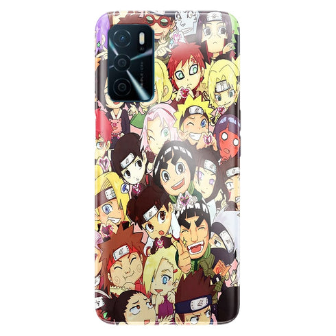 Coque Oppo A16 Naruto Chibi Groupe