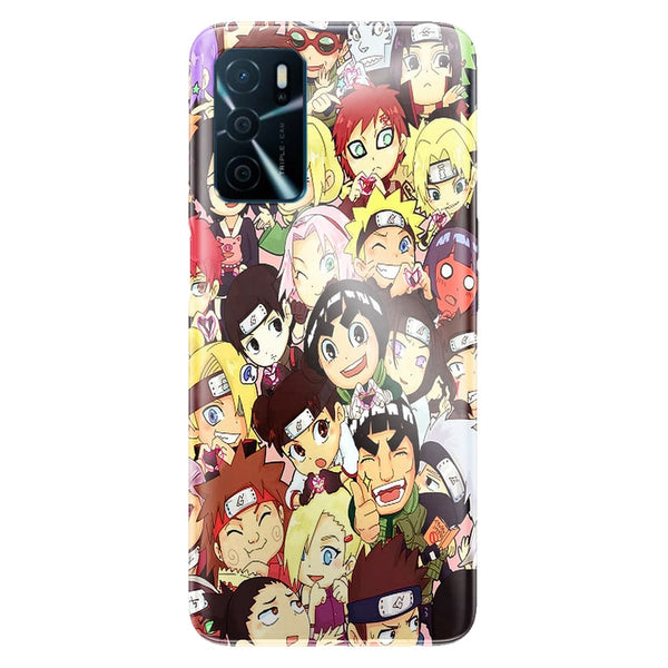 Coque Oppo A16 Naruto Chibi Groupe