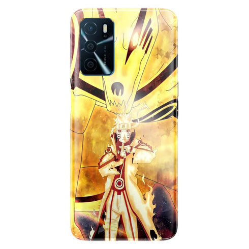 Coque Oppo A16 Naruto Kyubi Jaune