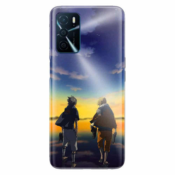 Coque Oppo A16 Naruto & Sasuke Ciel Etoilé