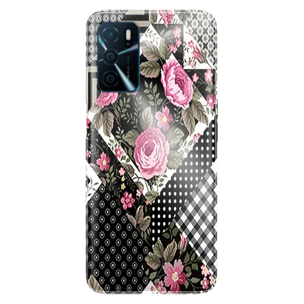 Coque Oppo A16 Patchwork Floral