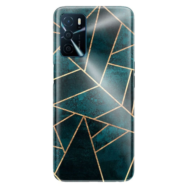 Coque Oppo A16 Pierre turquoise profonde