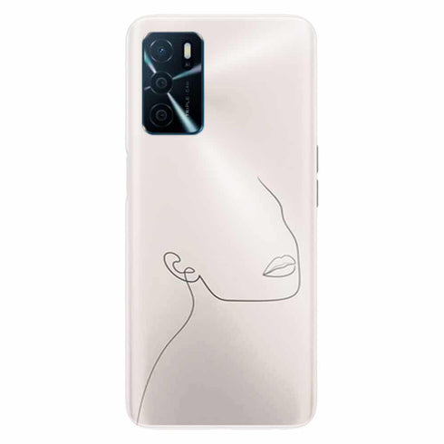 Coque Oppo A16 Pastel Beige Portrait Femme