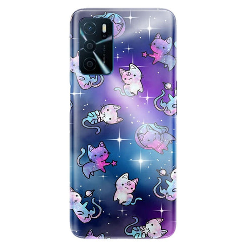 Coque Oppo A16 Space Kitties