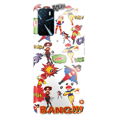 Coque Oppo A16 Super Hero Blanc