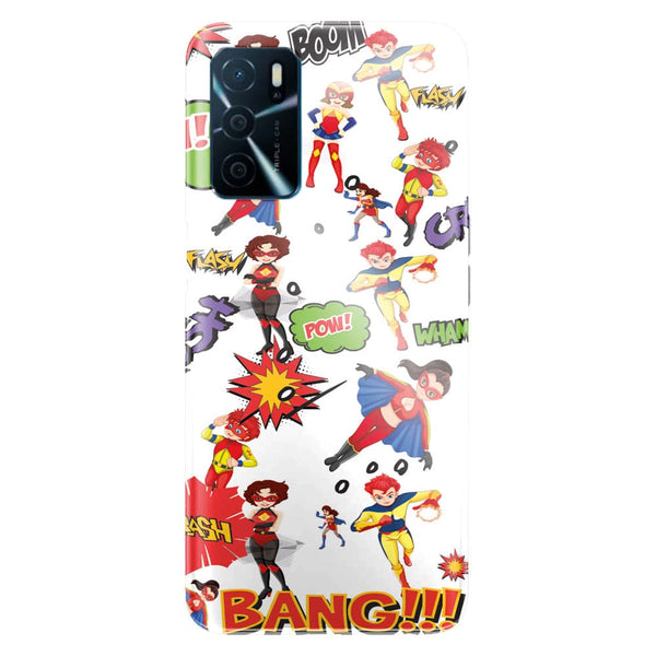 Coque Oppo A16 Super Hero Blanc