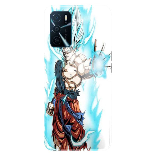 Coque Oppo A16 Super Sayan Bleu