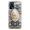 Coque Oppo A16 Tapis en soie persan Heriz ou Tabriz