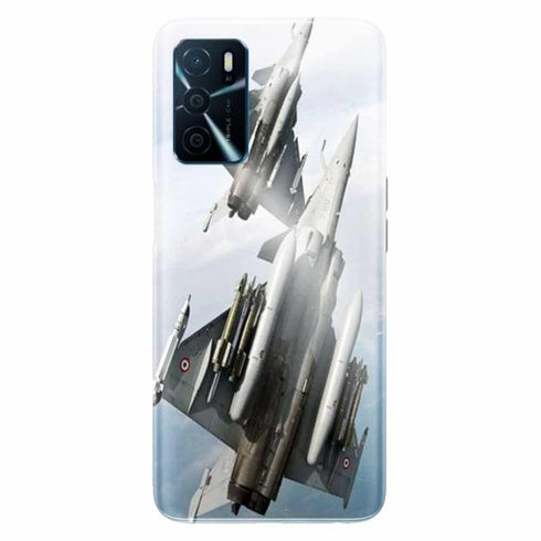 Coque Oppo A16 Avion rafale en vol