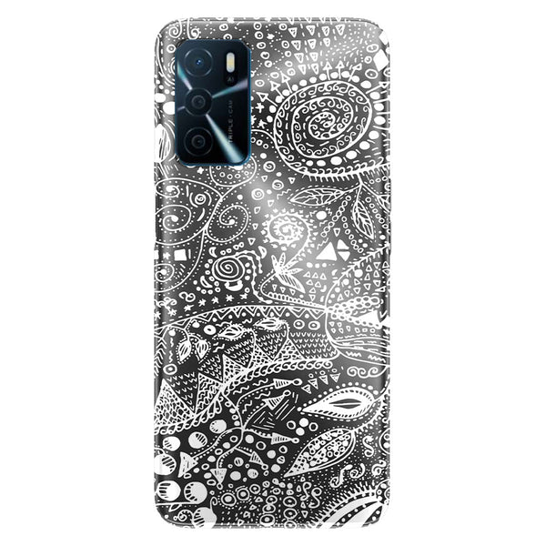 Coque Oppo A16 Aztec bw handmade