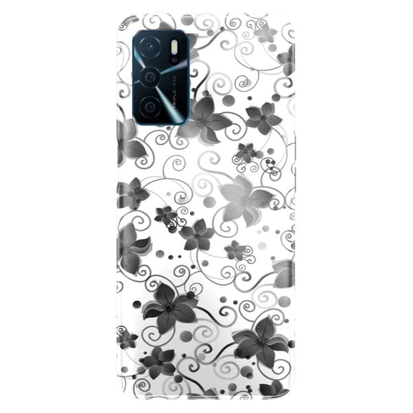 Coque Oppo A16 Black Flower