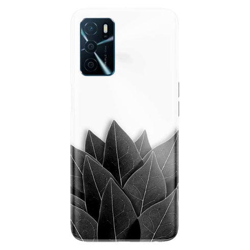 Coque Oppo A16 Black Leaves