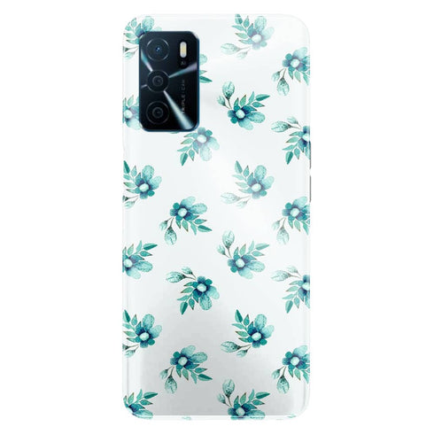 Coque Oppo A16 Blue Flowers