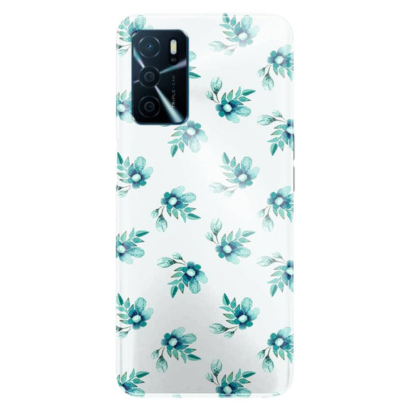 Coque Oppo A16 Blue Flowers