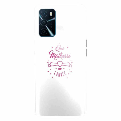 Coque Oppo A16 Elue maitresse de l'annee cadeau professeur