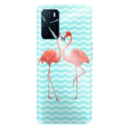 Coque Oppo A16 Flamingo love