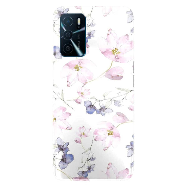 Coque Oppo A16 fleurs aquarelles