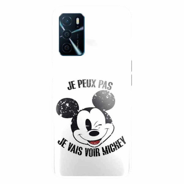 Coque Oppo A16 Je peux pas je vais voir Mickey