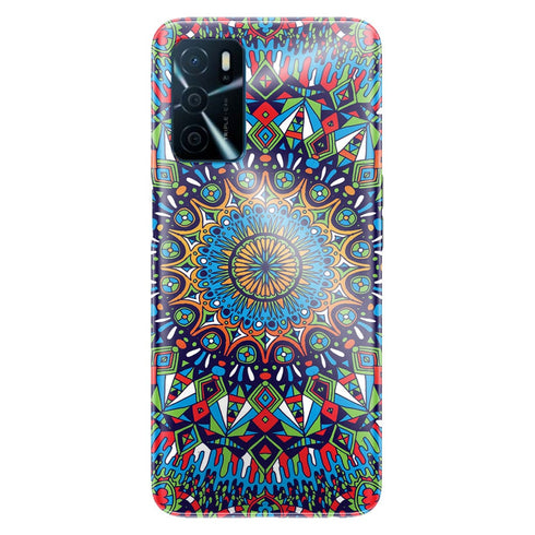 Coque Oppo A16 Mandala Multicolors creator