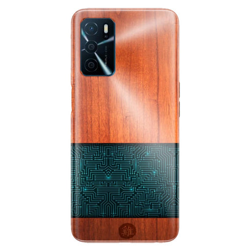 Coque Oppo A16 Natural Wooden Wood Bamboo