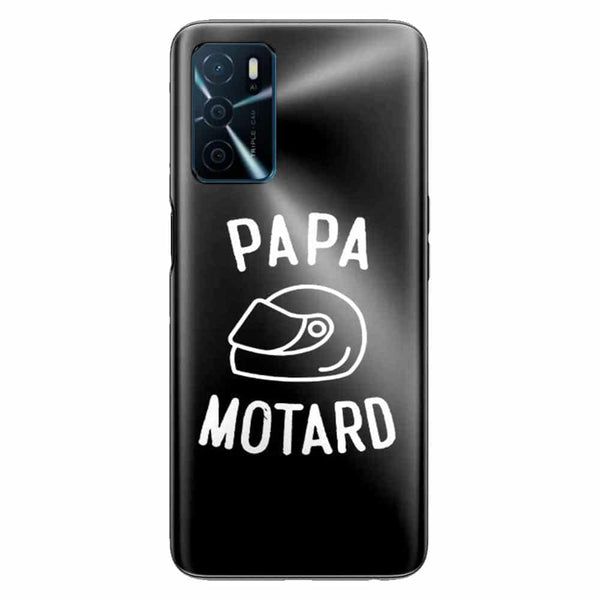 Coque Oppo A16 Papa Motard Passion