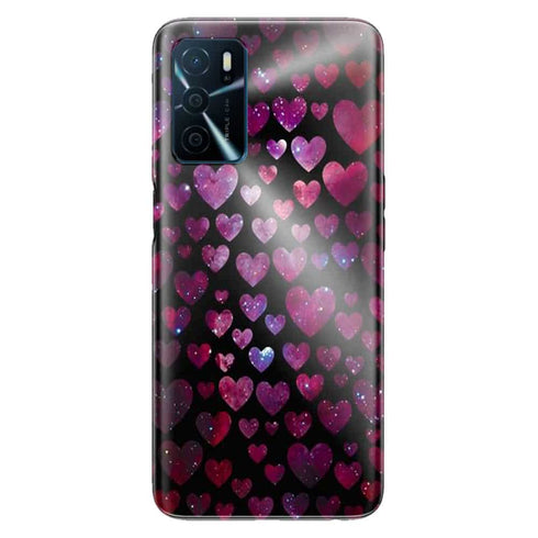 Coque Oppo A16 Space Hearts