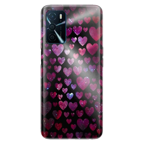 Coque Oppo A16 Space Hearts