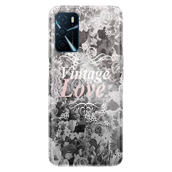 Coque Oppo A16 Vintage love in black and white