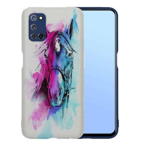 Coque Oppo A52, A72, A92 Watercolor Horse
