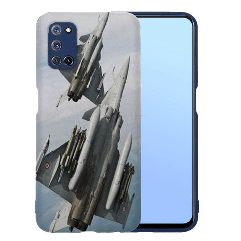 Coque Oppo A52 Avion rafale en vol