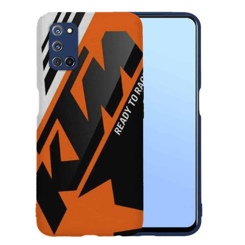 Coque Telephone Oppo A52 originale KTM Racing Orange and Black