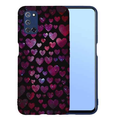 Coque Oppo A52 Space Hearts