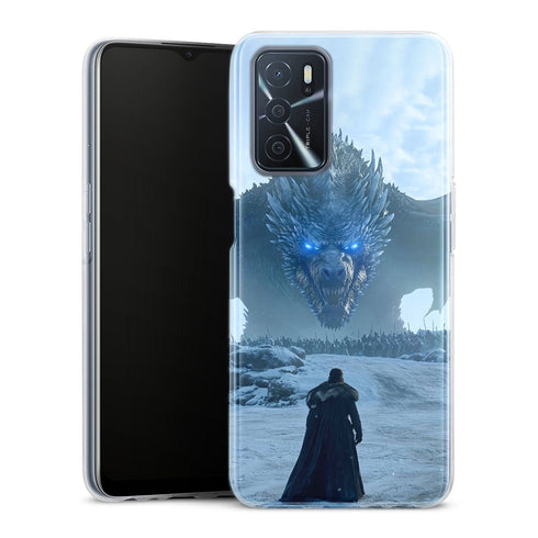 Coque Oppo Dragon Bleu aux Yeux Bleus