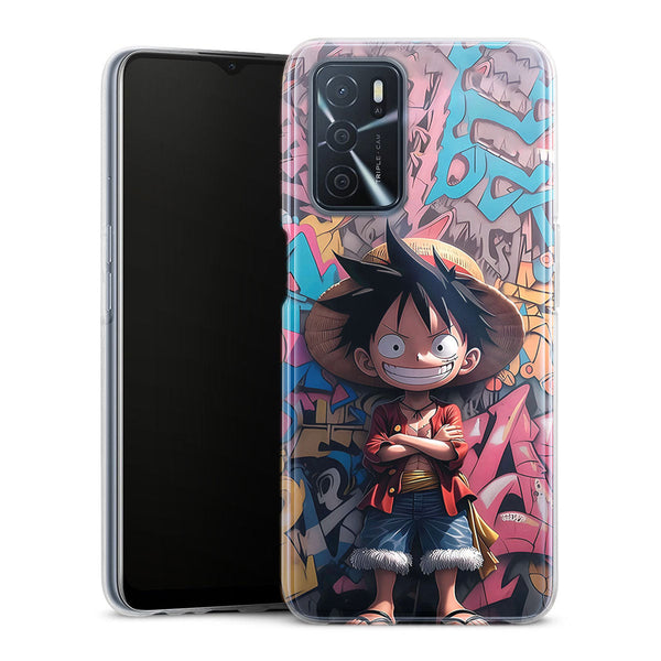 Luffy Cartoon Grafitis | Coque Oppo