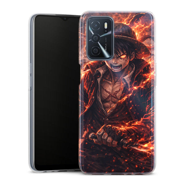 Luffy des flammes et des Tempetes | Coque Oppo
