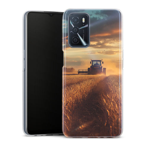Coque silicone Oppo Tracteur New Holland