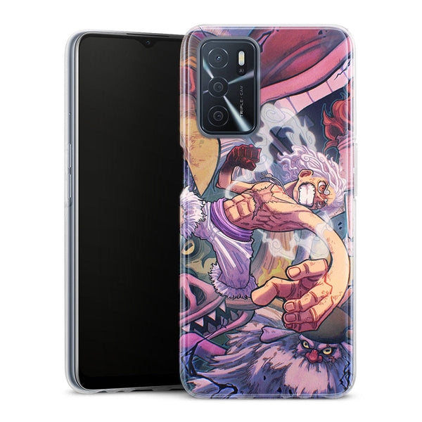 One Piece Gear 5 combat épique | Coque Oppo