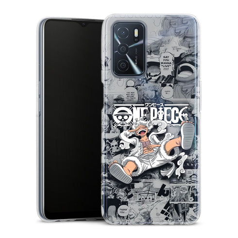 One Piece Luffy Gear 5 Noir et Blanc | Coque Oppo