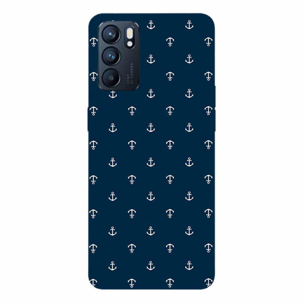 Coque pour Oppo Reno6 5G Ancre Blue Marine