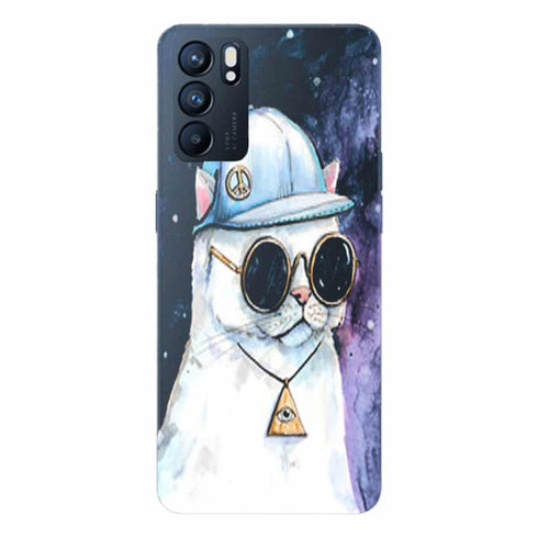 Coque Oppo Reno6 5G Chat Hipster