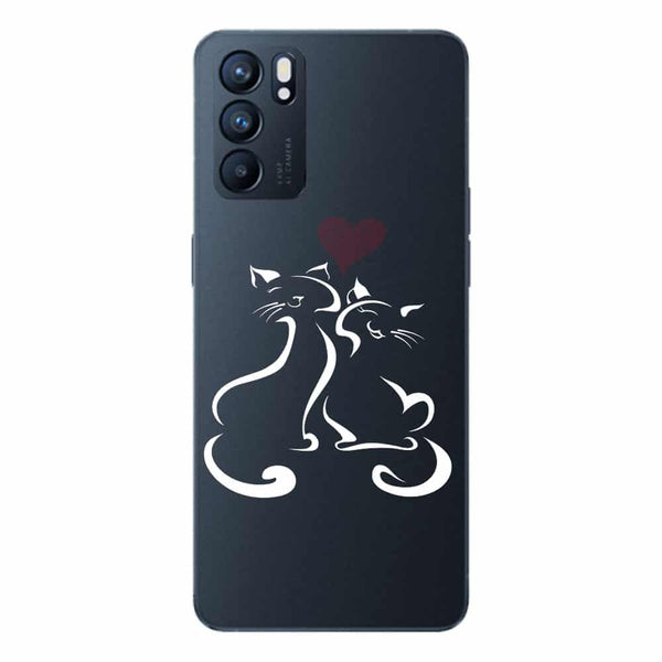 Coque Oppo Reno6 5G Cats Love