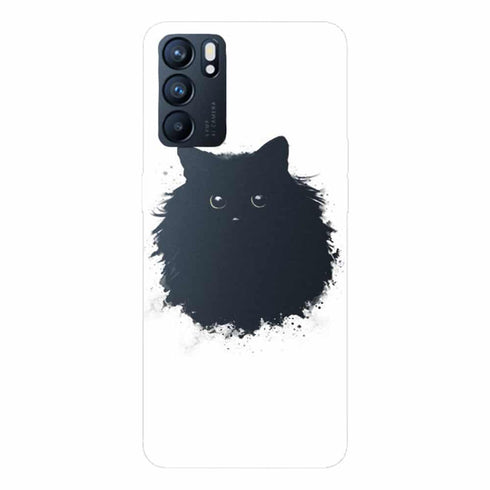 Coque Oppo Reno6 5G Chat Noir