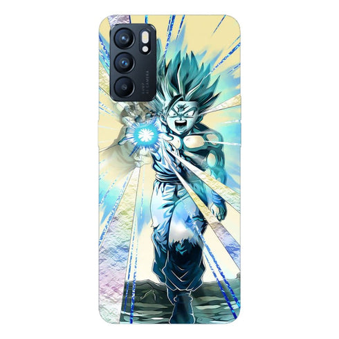 Coque Oppo Reno6 5G Dragon Ball z Gohan Goku Kamehameha